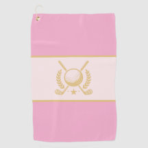 Pink & Gold Elegant Laurel Crest Design