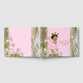 Pink Gold Ethnic Princess Baby Showbook Gästebuch (Voll)