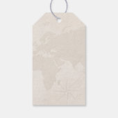 Pink Gold Floral Brautparty Vielen Dank Geschenkanhänger (Rückseite)