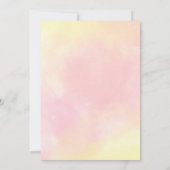 Pink Gold Floral Easter Egg Hunt & Brunch Bunny Bu Einladung (Rückseite)