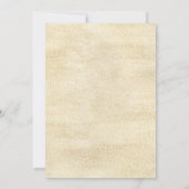 Pink Gold Floral First Holion Girl Einladung (Rückseite)