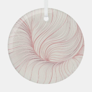 Pink Gold Floral: Luxus-Muster Ornament Aus Glas