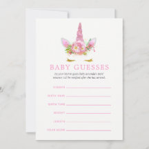 Pink & Gold Floral Unicorn Girl Baby Ratings