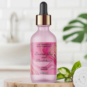 Pink Gold Foil Kosmetik oder Dropper Flasche Etike