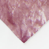 Pink Gold Foil Sea Crystals Signature Script Fleecedecke (Ecke)