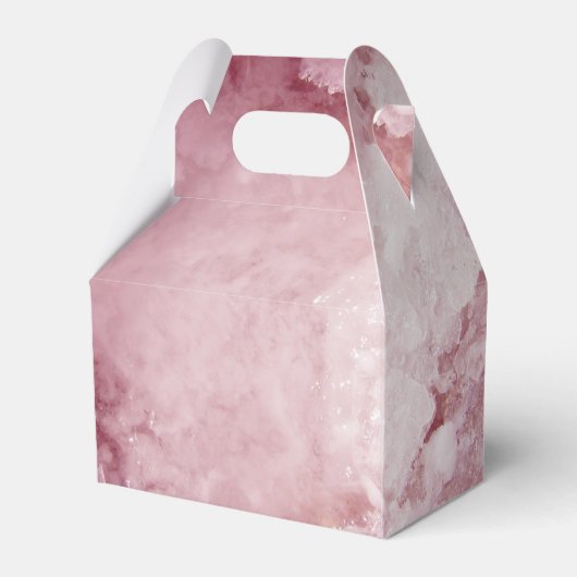 Pink Gold Foil Sea Crystals Signature Vielen Dank Geschenkschachtel (Rückseite)