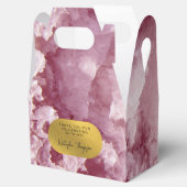 Pink Gold Foil Sea Crystals Signature Vielen Dank Geschenkschachtel (Geöffnet)