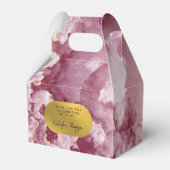 Pink Gold Foil Sea Crystals Signature Vielen Dank Geschenkschachtel (Vorderseite)