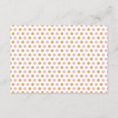 Pink Gold Fox Baby Girl Dusche Bringen Sie eine Bo Begleitkarte (Rückseite)