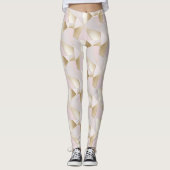 Pink Gold Geometric Leggings (Vorderseite)