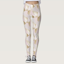 Pink Gold Geometric Leggings