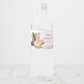 Pink Gold Girl Baby Dusche Wasser Flaschen Etikett (Vorderseite)