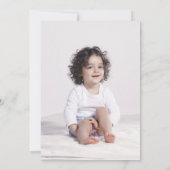 Pink & Gold Girl's Foto Geburtstagsparty Einladung (Rückseite)