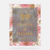 Pink & Gold Glam - Begrüßungsangebot Acrylschild (Vorderseite)