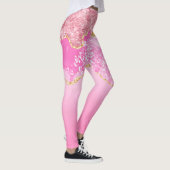 Pink Gold Glam Glitzer Bling Trendy Leggings (Rechts)