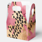 Pink Gold Glam Leopard Geschenkschachtel (Geöffnet)