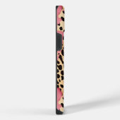 Pink Gold Glam Leopard iPhone Hülle (Rechte Seite)