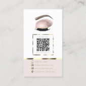 Pink Gold Glamour Makeup Artist Visitenkarte (Rückseite)