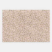 Pink Gold Glitz Sparkle Leopard Print Geschenkpapier Set (Vorderseite 3)