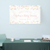 Pink Gold Glitzer Confetti Baby Girl Dusche Banner (Messeveranstaltung)