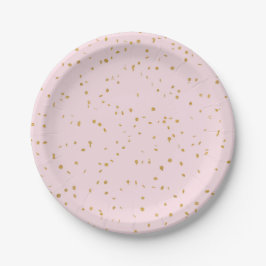 Pink & Gold Glitzer Confetti Paper Teller