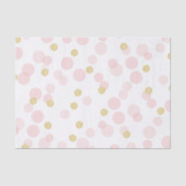 Pink Gold Glitzer Dots Geburtstagsgeschenk Seidenpapier