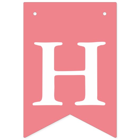 Pink & Gold Glitzer Erster Geburtstag Wimpelkette (Zweite Fahne)