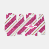 Pink & Gold Glitzer - Gefälligkeitsbox Geschenkschachtel (Ungefaltet)