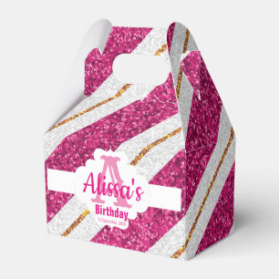 Pink & Gold Glitzer - Gefälligkeitsbox Geschenkschachtel