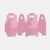 Pink Gold Glitzer Girl's Birthday Geschenkschachtel (Ungefaltet)