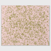 Pink & Gold Glitzer Girly Glam Moderner Spritzer Geschenkpapier (Flach)
