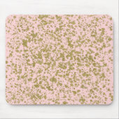 Pink & Gold Glitzer Girly Glam Moderner Spritzer Mousepad (Vorne)