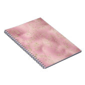 Pink Gold Glitzer Glitz Sparkle Notizblock (Rechte Seite)