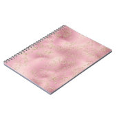 Pink Gold Glitzer Glitz Sparkle Notizblock (Linke Seite)
