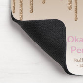 Pink Gold Glitzer Inspirational Bully Buddy Girls Mousepad (Ecke)