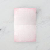 Pink & Gold Glitzer Look Danke Karte (Innenseite)