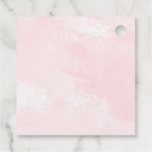 Pink Gold Glitzer Pumpkin Floral Girl 1. Geburtsta Geschenkanhänger (Rückseite)