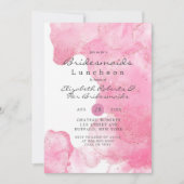 Pink Gold Glitzer Smoke Bridesmaids Luncheon (Vorderseite)