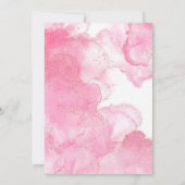 Pink Gold Glitzer Smoke Bridesmaids Luncheon (Rückseite)