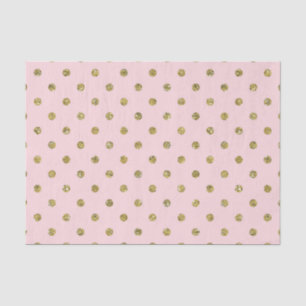 Pink & Gold Glitzer Sparkle Polka Docht Chic Party Seidenpapier
