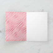 Pink Gold Glitzy Black Eyelashes Karte (Innenseite)