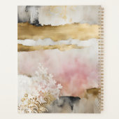 Pink Gold Gray Wabi Sabi Planer (Rückseite)