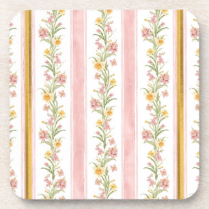 Pink Gold Hard Plastic Square Untersetzer