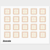 Pink Gold Hearts Diamonds Candy Buffet Stickers (Blatt)