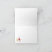 Pink+Gold Heißluftballon "Danke"-Karte Dankeskarte (Innenseite)