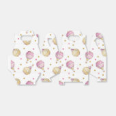 Pink+Gold Heißluftballon Geschenkschachtel (Ungefaltet)