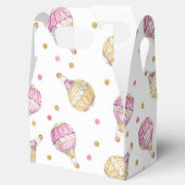 Pink+Gold Heißluftballon Geschenkschachtel (Geöffnet)