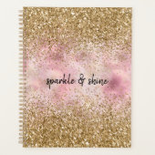 Pink Gold Imitate Glitzer Planer (Vorderseite)