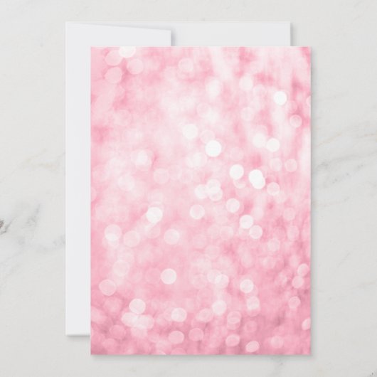 Pink Gold Imitats Glitzer Lights 2017 Abschluss Einladung (Rückseite)