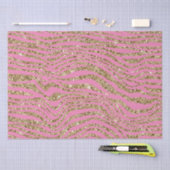 Pink Gold Imitats Glitzer Zebra Seidenpapier (Handwerk)